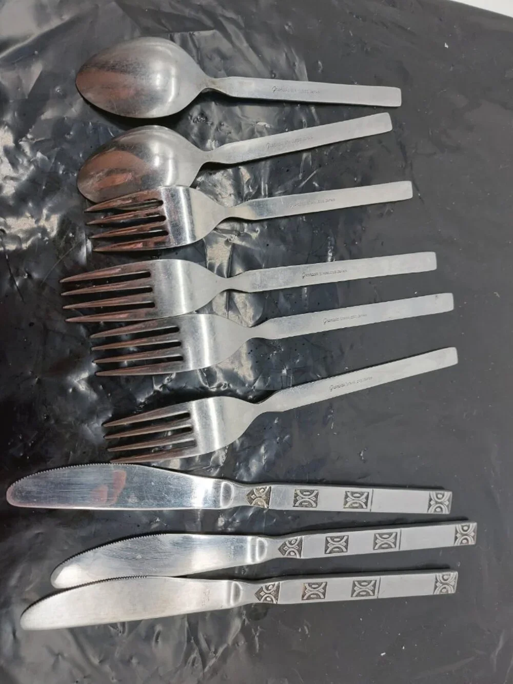 Granada GRN1 Forks Knives Spoons Stainless Lot of 9